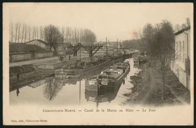 Marne-Rhine Canal at Chalons-sur-Saone